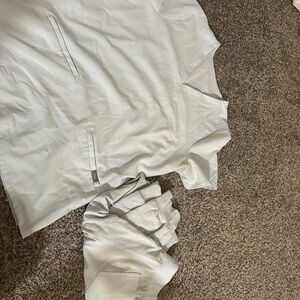 FIGS Men's White Athletic Scrub Shorts